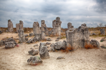 Surprising phenomenon of the nature-Stone Forest in Bulgaria  HDR image