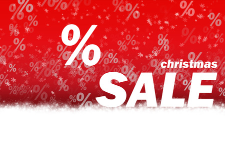 Christmas sale red backgroundの写真素材