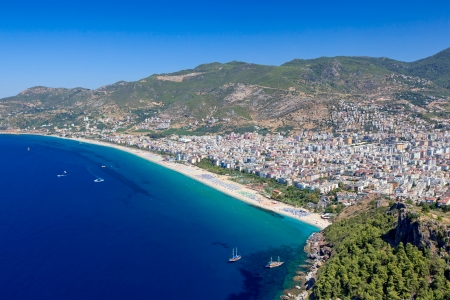 Turkey  Alanya cityscape  Cleopatraの写真素材