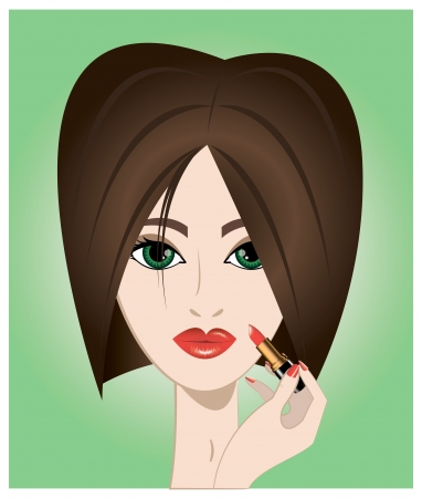 Fashion woman glamour make upのイラスト素材