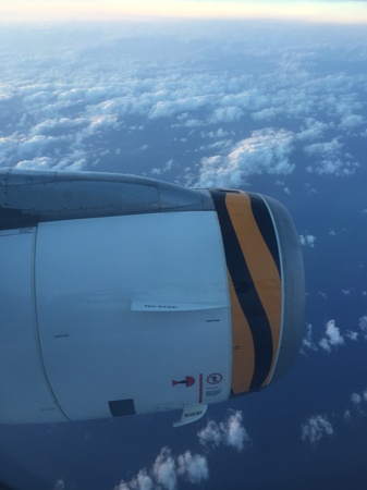 Flying above the clouds