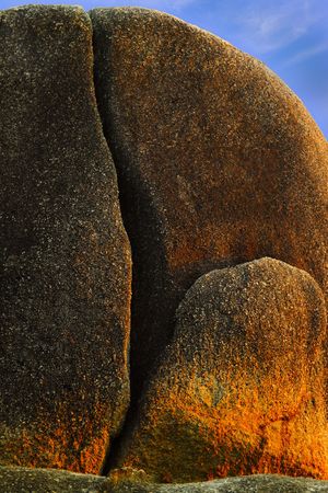 Granite stones on the beach tourism Pacific Islands region. Belitung, Indonesiaの写真素材