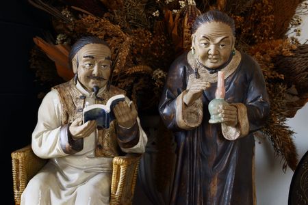 Statue of handmade ornaments on display beautiful artの写真素材