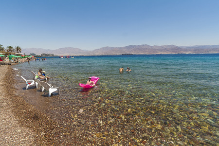 On the beautiful Red Sea in Israel 