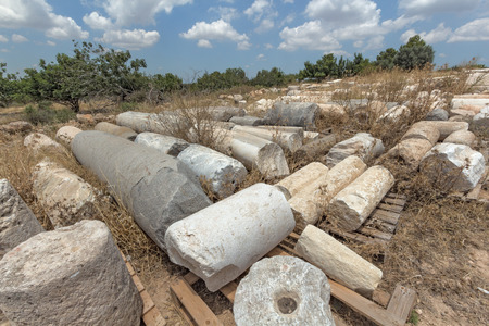 Elements of ancient architecture from excavations in Israel 