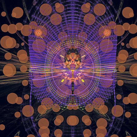 Abstract Magic energy multicolored fractal.