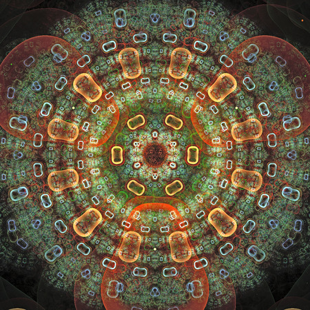 Abstract Magic energy multicolored fractal.の写真素材