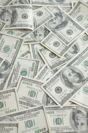 Money Background of One Hundred Dollar Bills 