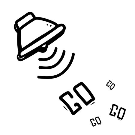 Megaphone doodle illustration, hand drawn loudspeaker with lettering go. Vector illustrationのイラスト素材