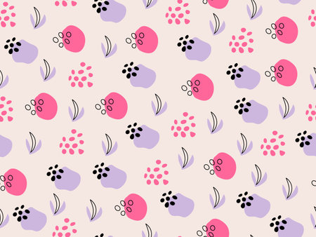 pattern with colored abstract elements. color summer modern texture for fabric, wrapping, textile, wallpaper, apparel.のイラスト素材
