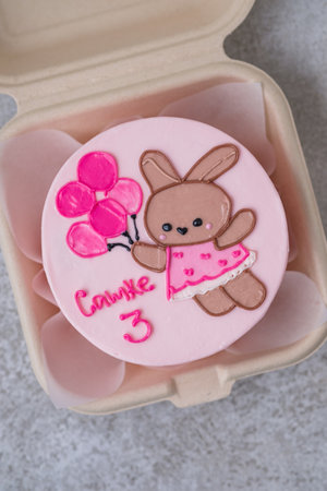 Bento cake as a gift for the holidayの写真素材