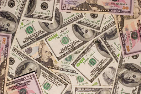 The background from dollars banknotesの写真素材