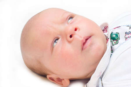 the portrait of newborn in high key technique