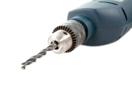 the electric drill isolated on white background