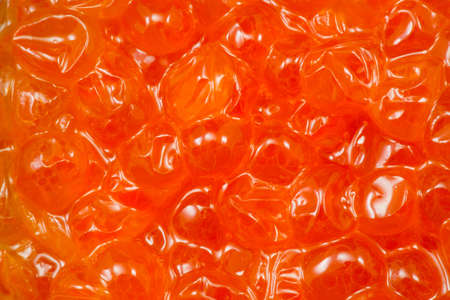 the concept background from red caviar macroの写真素材