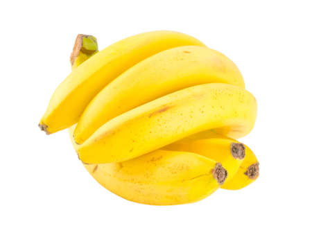 banana bundle isolated on a white backgroundの写真素材