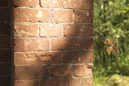 Island Valaam  The monastery  Fragment of brick masonry の写真素材