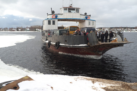 Winter ferryのeditorial素材