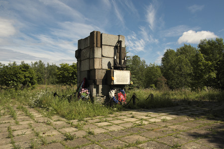 Monument to the sailors of Ladoga flotilla, killed during the great Patriotic war  Island Valaam の写真素材