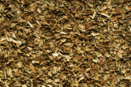 Spice dried Basil. Extra close up. Background.の写真素材
