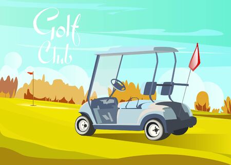 Golf club car sport designのイラスト素材
