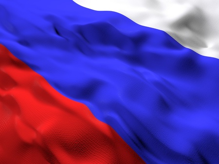 Flag of Russian Federation, Russiaの写真素材