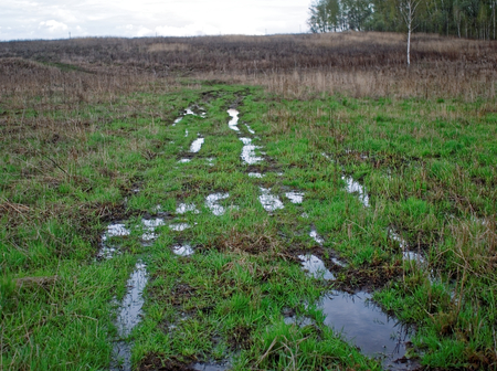 dirt road after rain, Tula oblast, Russia