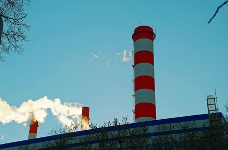 pairs of tubes, CHP South West district of Moscowの写真素材