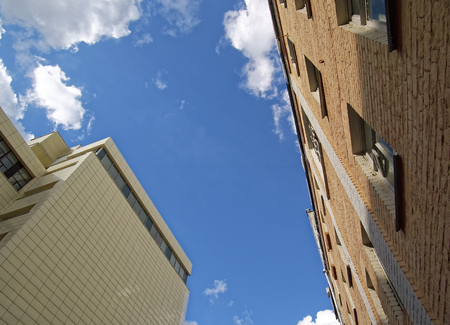 new and old house next to the sky, Moscow