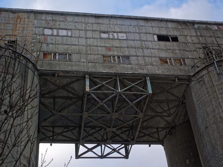 bunker storage in the port of Moscowのeditorial素材