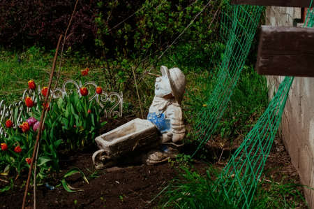 Garden sculpture spring, Russiaの写真素材