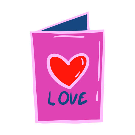 love post card. Elegant ornament for decoration, wedding invitation design, Valentine's day love romantic cardのイラスト素材