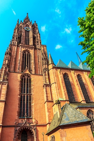 Cathedral in Frankfort on Mainの写真素材