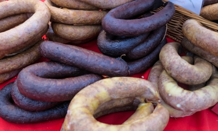 Traditional german sausagesの写真素材