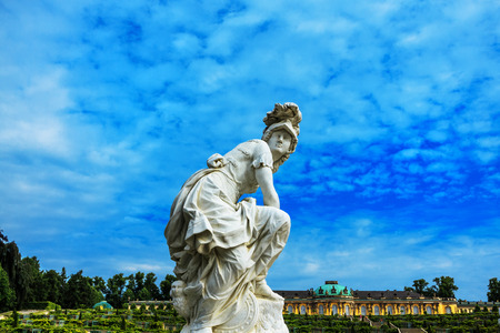 POTSDAM, GERMANY-JUNE 04, 2014  Royal Palace Sanssouci is the former summer palace of Frederick the Great, King of Prussia, in Potsdam, near Berlin のeditorial素材
