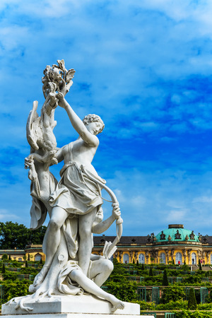 German castle Sanssouci, Potsdam, near Berlinのeditorial素材
