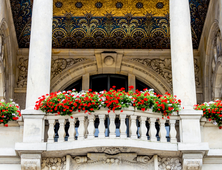 Quaint Town Hall in Hanover, Lower Saxony, Germanyのeditorial素材