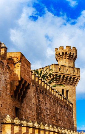 The Royal Palace in Palma de Mallorca, Balearic Islands, Spainのeditorial素材