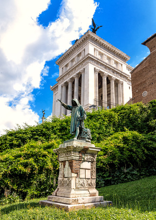 Historical Venice Square (Piazza Venezia) in Rome, Italyのeditorial素材