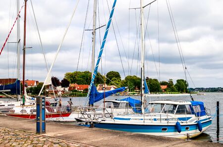 The boats in Schleswig-Holstein, Schleswig-Holstein, Germany