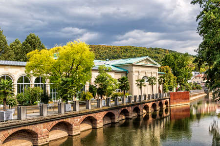 World-famous spa town in Bavaria, Germany Bad Kissingen in Bavaria, Germanyのeditorial素材