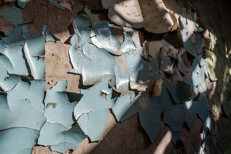 adhesion of paint - a painting example on a concrete wall