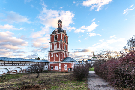 Pereslavl-Zalessky, Russia - November 03, 2015: Goritsky Monastery of Dormition, it was based in the first half of the XIV century. Church of the Epiphany, 1750.のeditorial素材