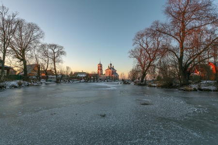 Pereslavl-Zalessky, Russia - November 29, 2015: Sorokosvyatsky church, of Forty martyrs Sevastiysky  1775 year. View from the East.のeditorial素材