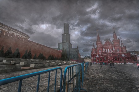Foggy prospects of the Kremlinの写真素材