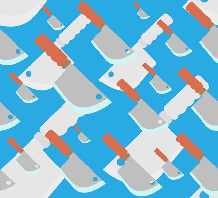 Seamless texture with knifes and backswords. Vector illustration.のイラスト素材