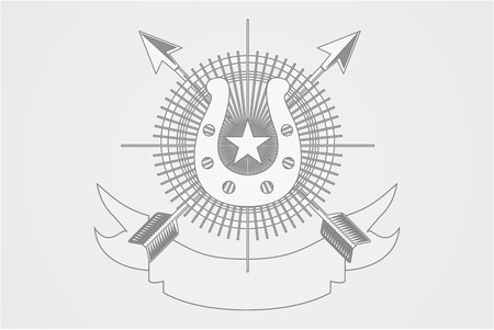 Horse club logo template for using in designのイラスト素材