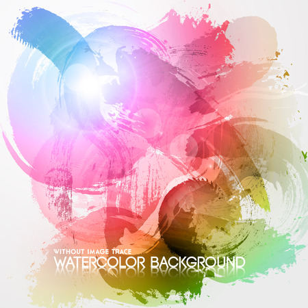 Abstract Background with Watercolor Stains. Without image trace. Vector illustration.のイラスト素材