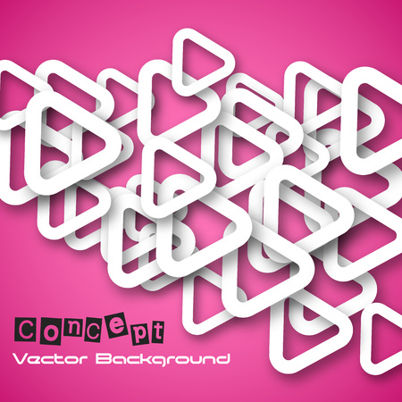 Abstract 3D Paper triangular Infographics. Vector illustration.のイラスト素材