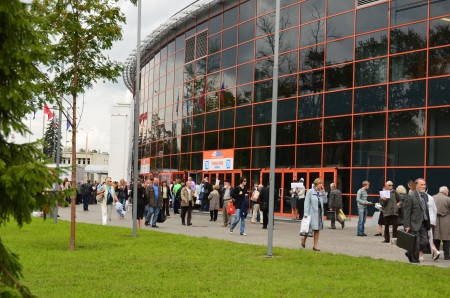 06. 09.2012, 25 Moscow International Book Fair, the VVC, pavilion 75, Moscow, Russia, 05 - 10. 09.2012のeditorial素材